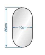 Carregar imagem no visualizador da galeria, Espelho Retoval Alumínio 40x80cm
