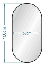 Carregar imagem no visualizador da galeria, Espelho Retoval Alumínio 50x90cm
