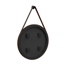 Carregar imagem no visualizador da galeria, Espelho 52cm Adnet com Alça e Moldura em Couro

