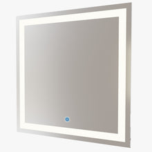 Carregar imagem no visualizador da galeria, Espelho Quadrado com LED Bidirecional 80x80cm com Touch
